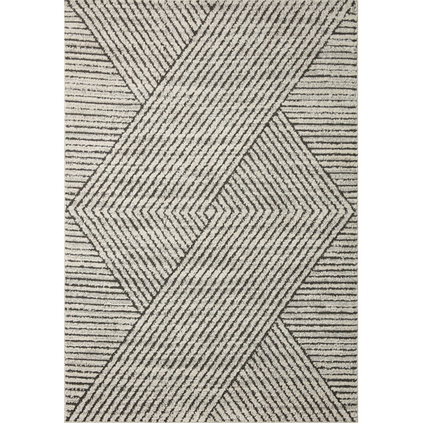 Brayden Studio® Anchise Charcoal/vory Rug Wayfair